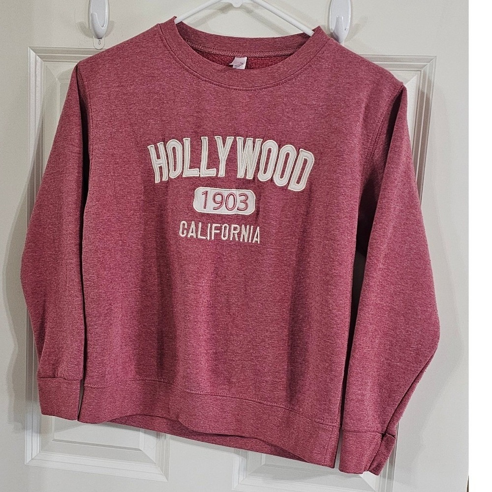 Teemax Hollywood California 1903 Graphic Sweatshirt Pink XL